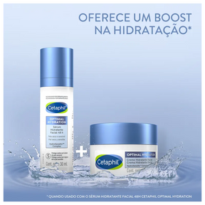 Cetaphil Optimal Hydration com Ácido Hialurônico - Creme Hidratante Facial 48g