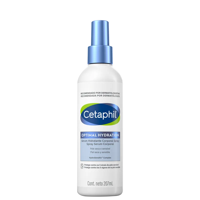 Cetaphil Optimal Hydration com Ácido Hialurônico - Sérum Hidratante Corporal Spray 207ml